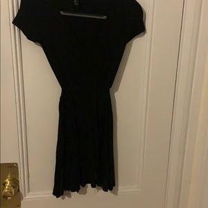 Black wrap dress